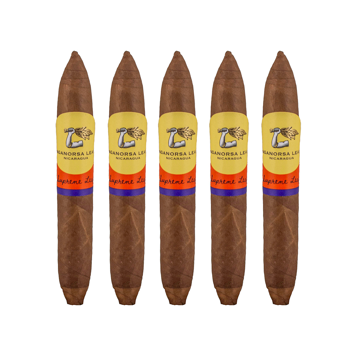 Aganorsa Leaf Supreme Leaf Corojo Royal Perfecto Cigar - 5 Pack